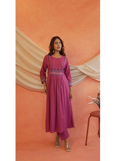 Naisha K 263 Stylish Cotton Kurti With Bottom Wholesalers In Delhi